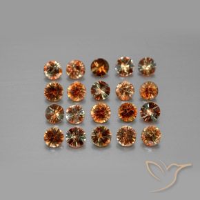Gemas de andalucita Multicolor natural de 3.49 ct, Redondo, VS