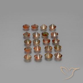 Gemas de andalucita Multicolor natural de 3.49 ct, Redondo, VS