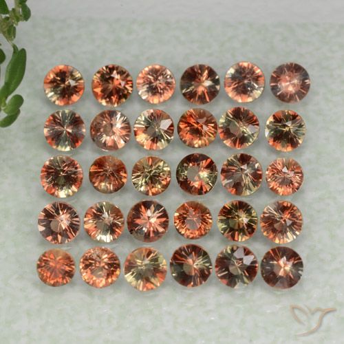 4.57ctw Natural Multicolor andalucita, Redondo, VS