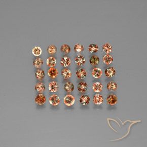 Gemas de andalucita Multicolor natural de 3.67 ct, Redondo, VS