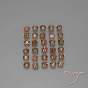 Gemas de andalucita Multicolor natural de 3.67 ct, Redondo, VS