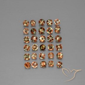 4.08ctw Natural Multicolor andalucita, Redondo, VS