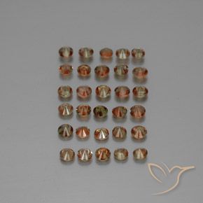 Gemas de andalucita Multicolor natural de 4.08 ct, Redondo, VS