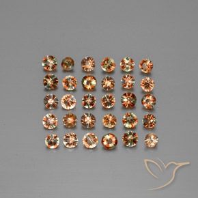 Gemas de andalucita Multicolor natural de 4.01 ct, Redondo, VS