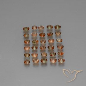 Gemas de andalucita Multicolor natural de 4.01 ct, Redondo, VS