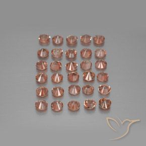 Gemas de andalucita Multicolor natural de 3.81 ct, Redondo, VS