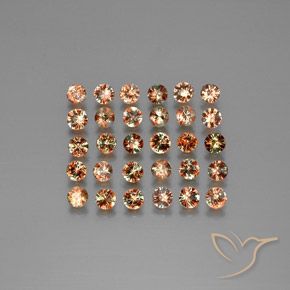 Gemas de andalucita Multicolor natural de 3.70 ct, Redondo, VS