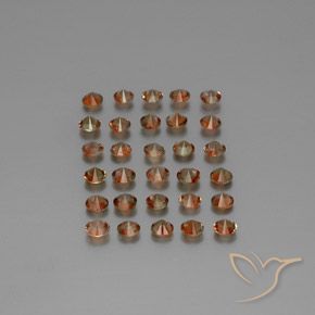 Gemas de andalucita Multicolor natural de 3.63 ct, Redondo, VS