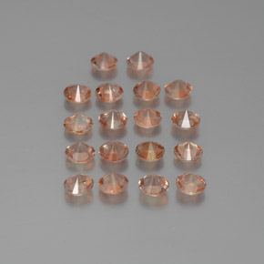 Gemas de andalucita multicolor natural de 2,95 ct, corte redondo, VS