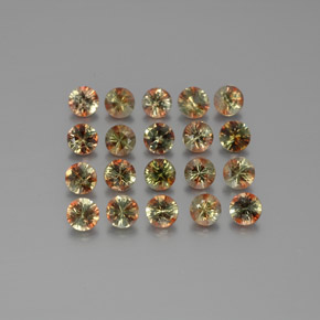 Gemas de andalucita multicolor natural de 2,47 ct, corte redondo, VS