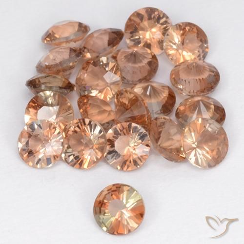 Gemas de andalucita Multicolor natural de 3.11 ct, Redondo, VS