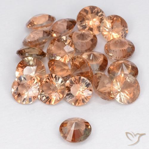 Gemas de andalucita Multicolor natural de 3.11 ct, Redondo, VS