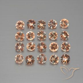 Gemas de andalucita Multicolor natural de 3.02 ct, Redondo, VS
