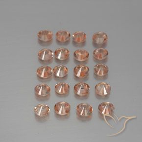 Gemas de andalucita Multicolor natural de 3.02 ct, Redondo, VS
