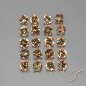 3.45ctw Natural Multicolor andalucita, Redondo, VS