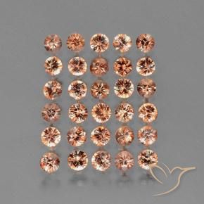 Gemas de andalucita Multicolor natural de 3.74 ct, Redondo, VS
