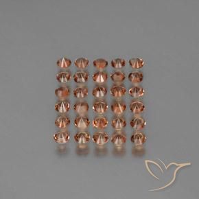 Gemas de andalucita Multicolor natural de 3.74 ct, Redondo, VS