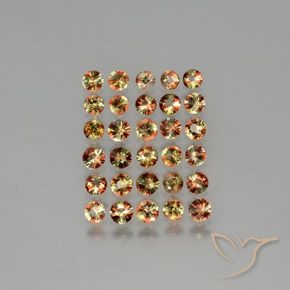 4.05ctw Natural Multicolor andalucita, Redondo, VS
