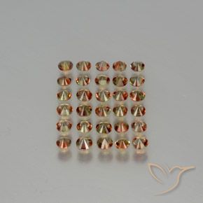 Gemas de andalucita Multicolor natural de 4.05 ct, Redondo, VS