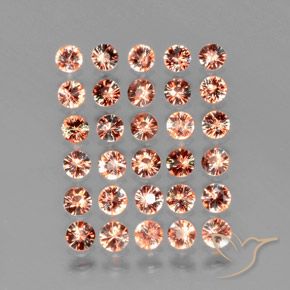 Gemas de andalucita Multicolor natural de 3.51 ct, Redondo, VS