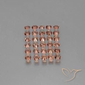 Gemas de andalucita Multicolor natural de 3.52 ct, Corte Redondo, VS