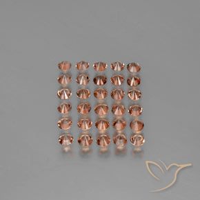 Gemas de andalucita Multicolor natural de 3.67 ct, Redondo, VS