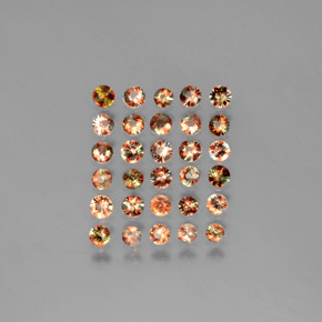 Gemas de andalucita Multicolor natural de  ct, Corte Redondo, VS