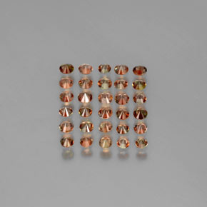 Gemas de andalucita Multicolor natural de  ct, Corte Redondo, VS