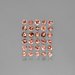 Gemas de andalucita multicolor natural de 3,03 ct, corte redondo, VS