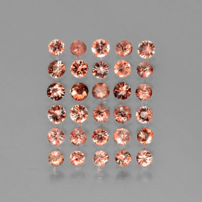 Gemas de andalucita multicolor natural de 3,03 ct, corte redondo, VS