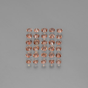 Gemas de andalucita multicolor natural de 3,03 ct, corte redondo, VS