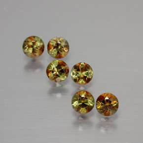 Gemas de andalucita Multicolor natural de 1.17 ct, Corte Redondo, VS