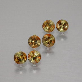 Gemas de andalucita multicolor natural de 1,17 ct, corte redondo, VS