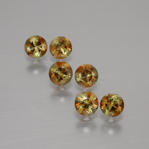 Gemas de andalucita multicolor natural de 1,17 ct, corte redondo, VS
