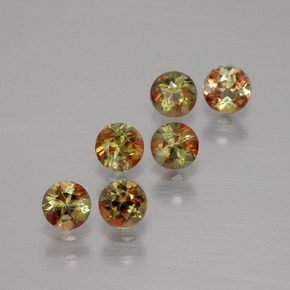 Gemas de andalucita multicolor natural de 1,11 ct, corte redondo, VS
