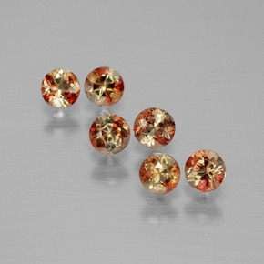 Gemas de andalucita Multicolor natural de  ct, Corte Redondo, VS