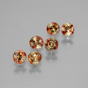 Gemas de andalucita Multicolor natural de  ct, Corte Redondo, VS