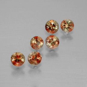 Gemas de andalucita Multicolor natural de  ct, Corte Redondo, VS