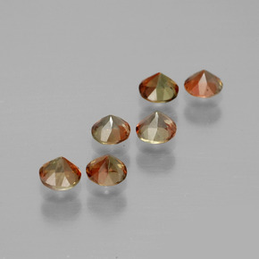 Gemas de andalucita Multicolor natural de  ct, Corte Redondo, VS