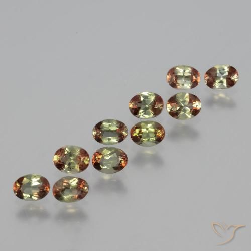 1.95ctw Natural Multicolor andalucita, Ovalada, VS