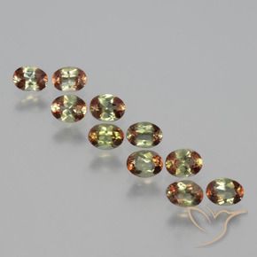 Gemas de andalucita Multicolor natural de 1.95 ct, Ovalada, VS