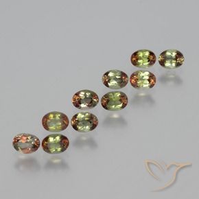 Gemas de andalucita Multicolor natural de 2.12 ct, Ovalada, VS