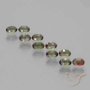 Gemas de andalucita Multicolor natural de 2.12 ct, Ovalada, VS