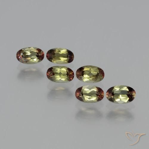1.64ctw Natural Multicolor andalucita, Ovalada, VS