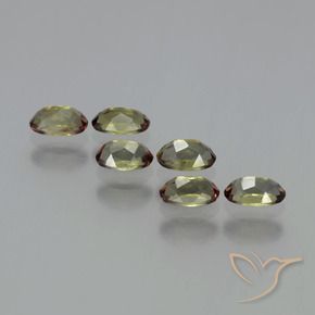 Gemas de andalucita Multicolor natural de 1.64 ct, Ovalada, VS