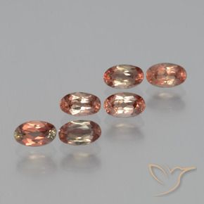 Gemas de andalucita Multicolor natural de 1.76 ct, Ovalada, VS