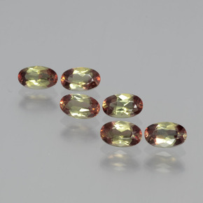 Gemas de andalucita multicolor natural de 1,54 ct, corte óvalo, VS