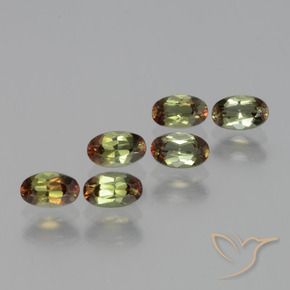 Gemas de andalucita multicolor natural de 1,71 ct, corte óvalo, VS