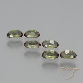 Gemas de andalucita multicolor natural de 1,71 ct, corte óvalo, VS