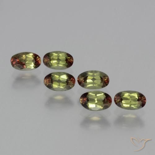 1.68ctw Natural Multicolor andalucita, Ovalada, VS